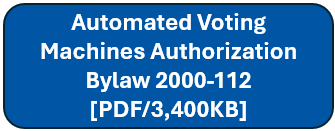 Automated Voting Machines bylaw button