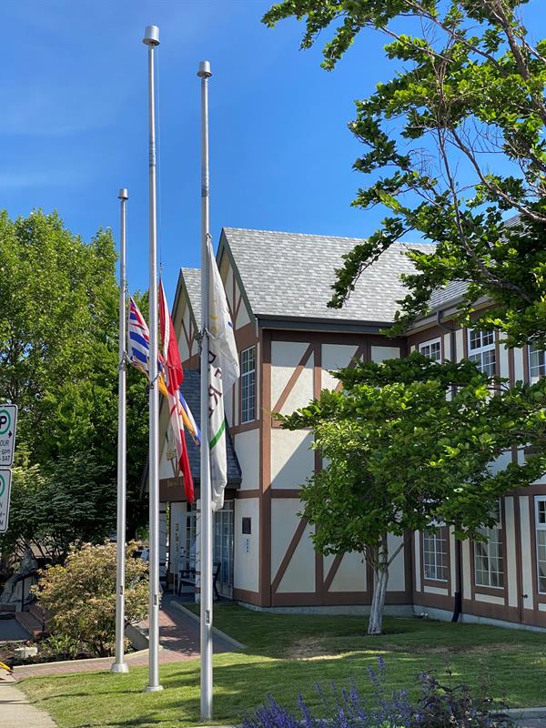 Flags at Half Mast