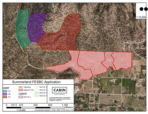 McLennan Road Wildfire Risk Reduction Map