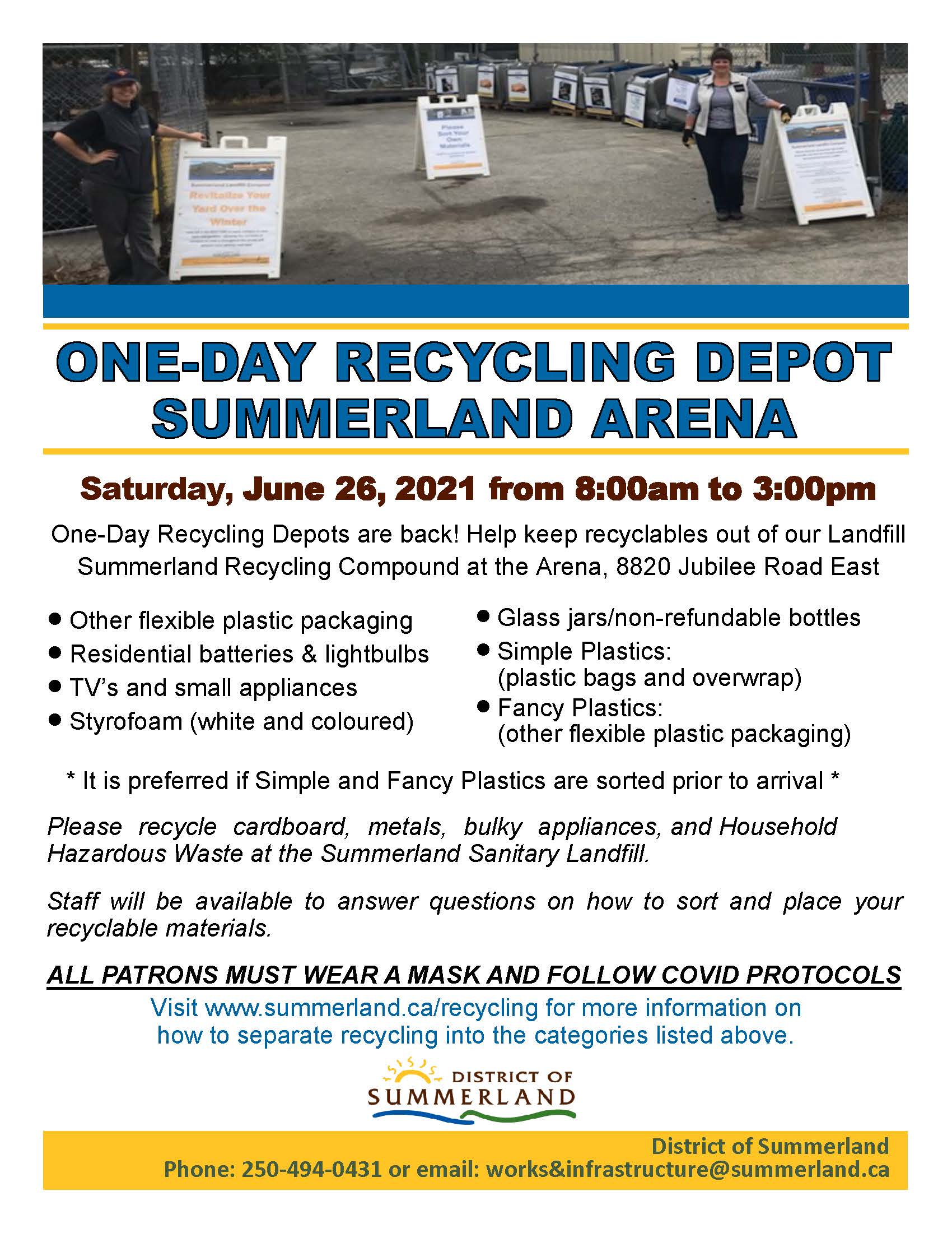 One-Day Depot community board June 26