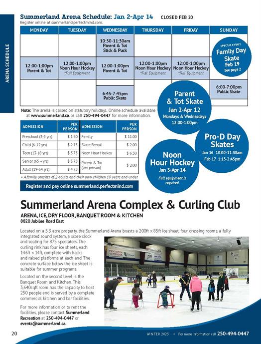 Summerland Arena Schedule-web file