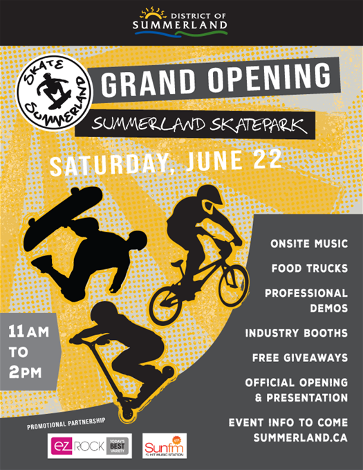 GrandOpeningSummerlandSkateparkPoster GrandOpeningSummerlandSkateparkPoster