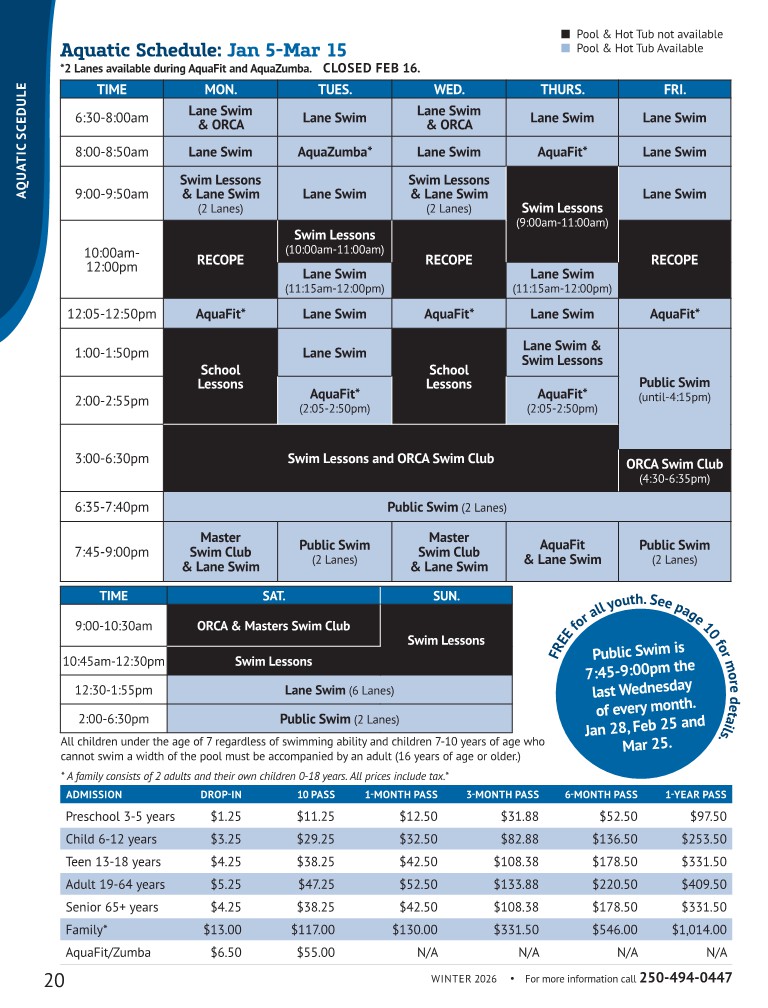 Aquatic Centre Jan 5 to Mar 15_1