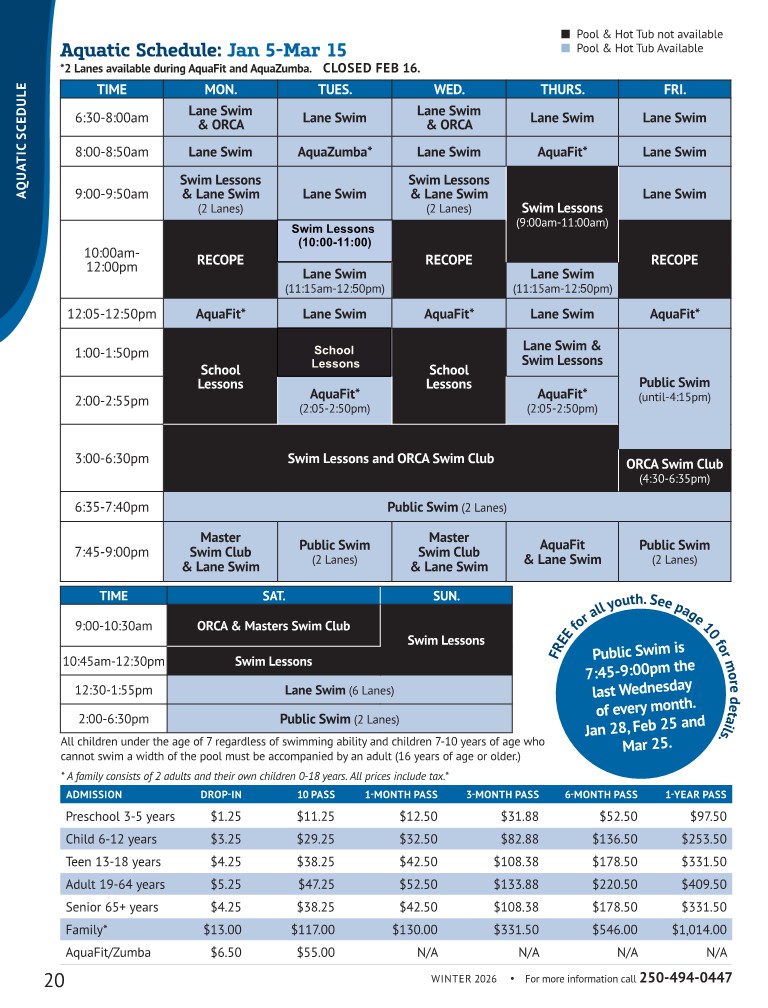 Aquatic Centre Jan 5 to Mar 15_1
