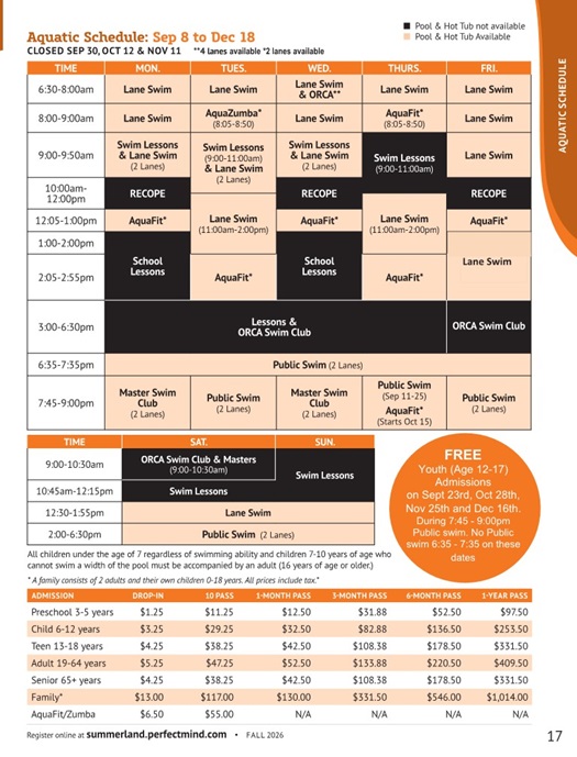 Fall 2026 pool Sept 10 Update